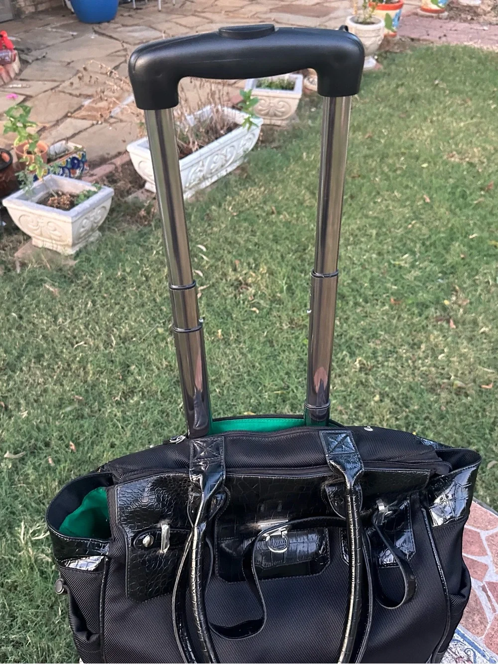 Amerileather Black Hybrid Travel Tote & Laptop Bag